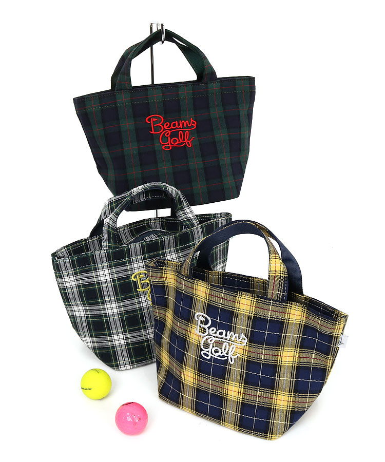 BEAMS GOLF チェック柄 ゴルフバッグ BEAMS GOLF チェック柄 ゴルフバッグ BEAMS GOLF チェック柄キャディ