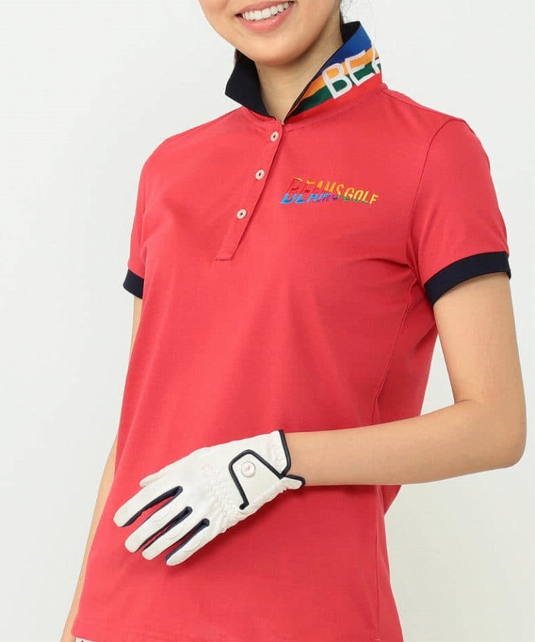 BEAMS GOLF ビームスゴルフ レインボー 半袖ポロシャツ レディースS