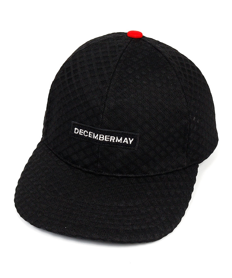 品質極上DECEMBERMAY（ディッセンバーメイ）ロゴモックネックシャツ　ブラック メンズウェア