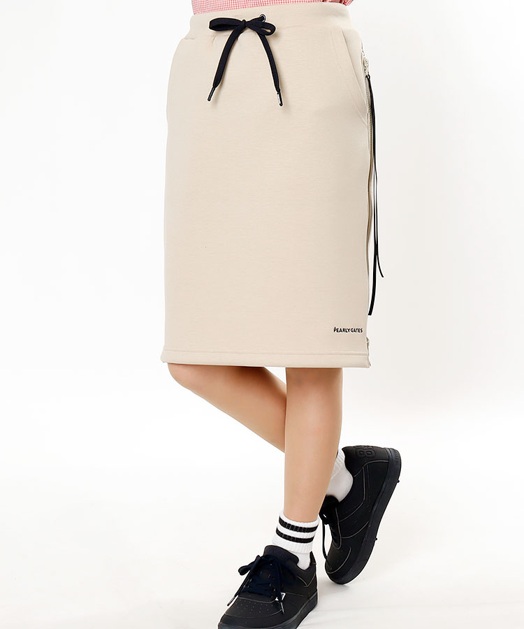 PG レディース ゴルフ プリーツスカート L ベージュ パーリーゲイツ