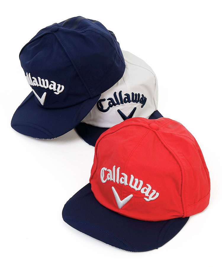 キャロウェイ Ca ロゴ刺しゅう つば裏グレン平つばレインキャップ メンズゴルフウェアセレクトショップ Spinish